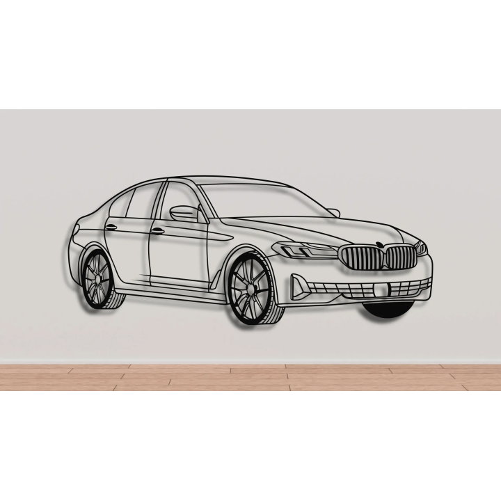 BMW G30 angled silhouette
