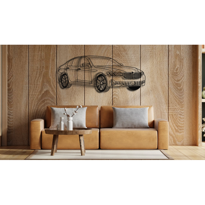 BMW G30 angled silhouette