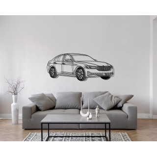 BMW G30 angled silhouette