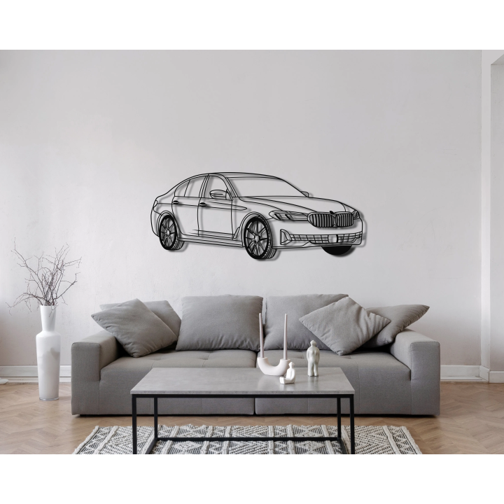 BMW G30 angled silhouette