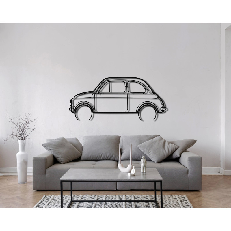 Fiat 500 full silhouette