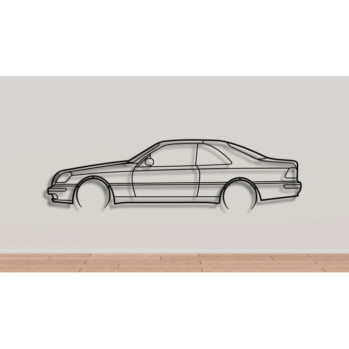 Mercedes W140 coupe full silhouette
