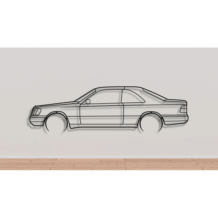 Mercedes W124 coupe full silhouette