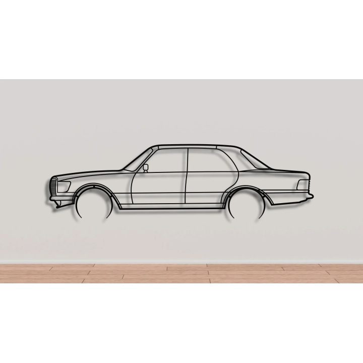 Mercedes W116 full silhouette