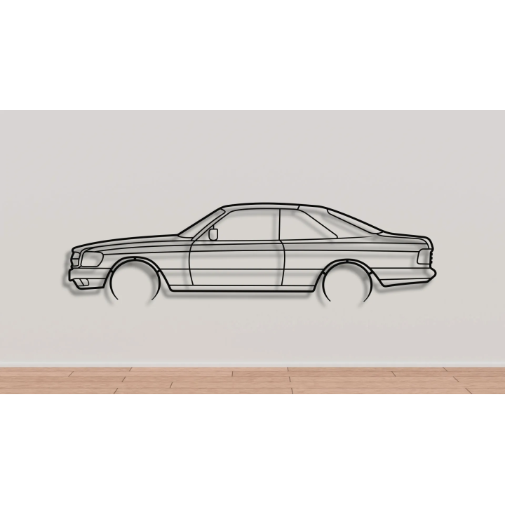 Mercedes W126 coupe full silhouette