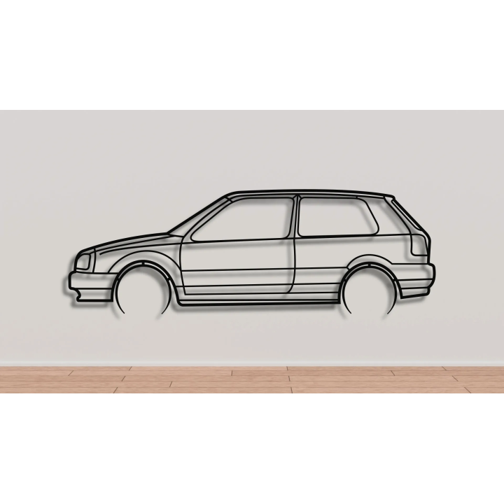 Volkswagen Golf Mk3 full silhouette