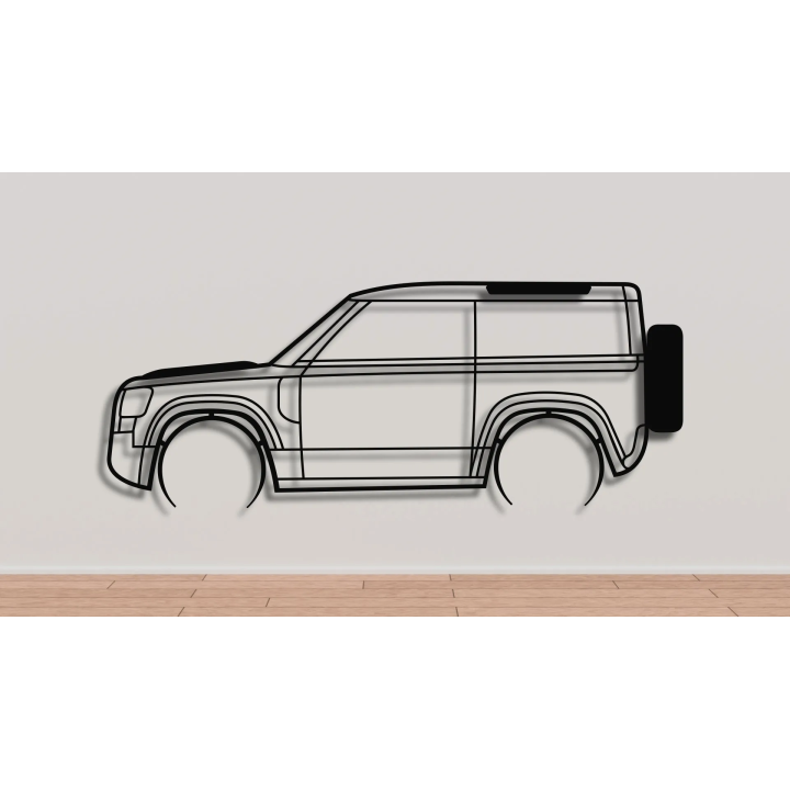 Land Rover Defender L663 90 full silhouette
