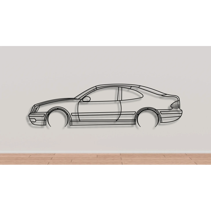 Mercedes W208 full silhouette
