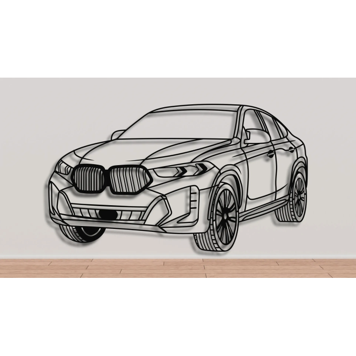 BMW X6 G06 angled silhouette
