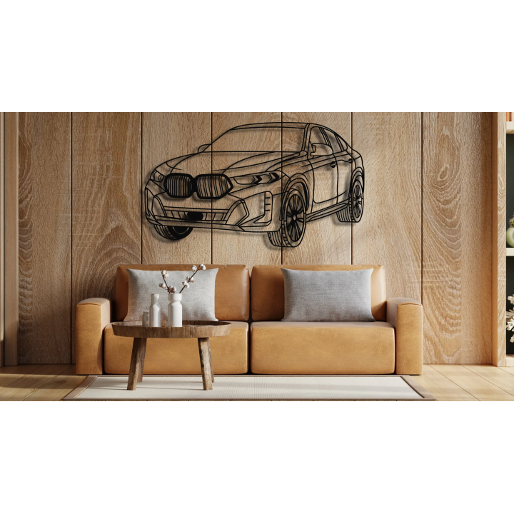 BMW X6 G06 angled silhouette
