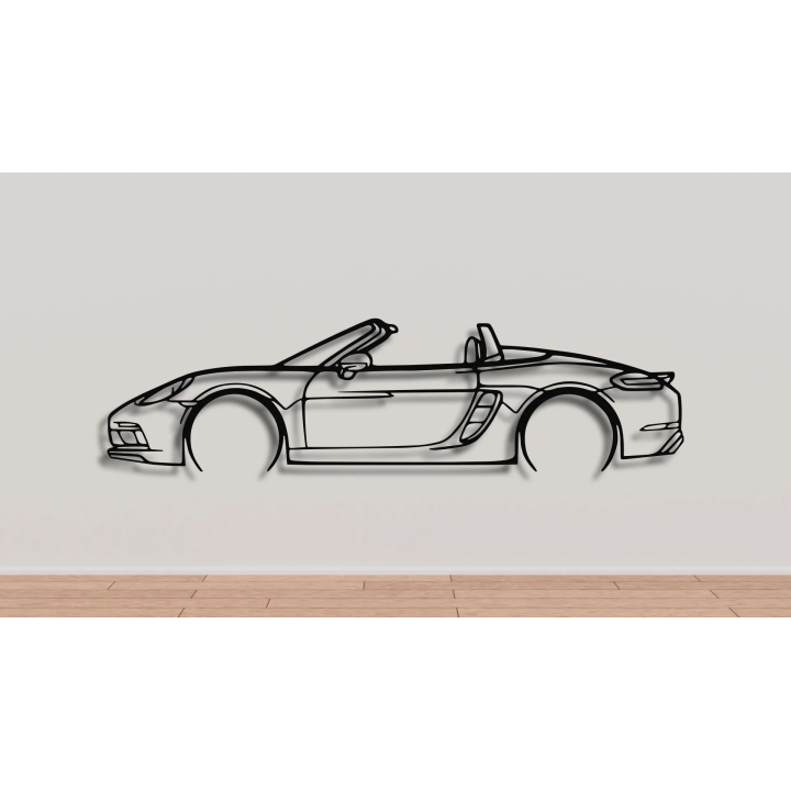 Porsche 718 Boxter GTS full silhouette