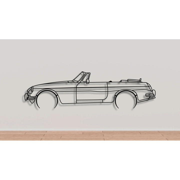 MG MGB full silhouette
