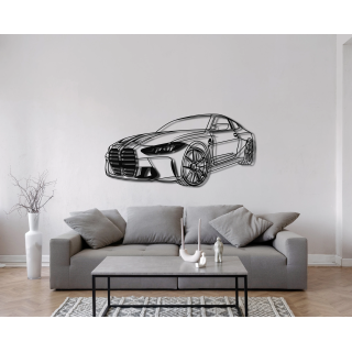 BMW M4 G82 angled silhouette