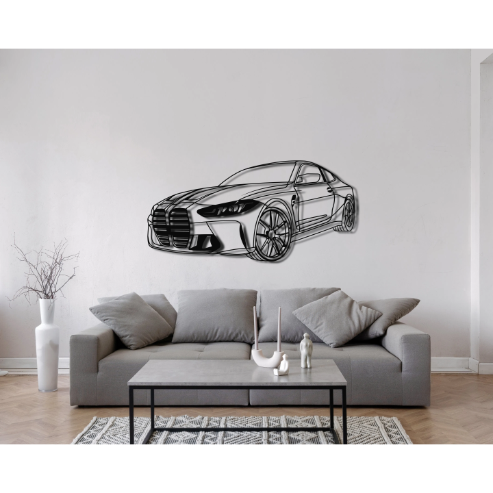 BMW M4 G82 angled silhouette