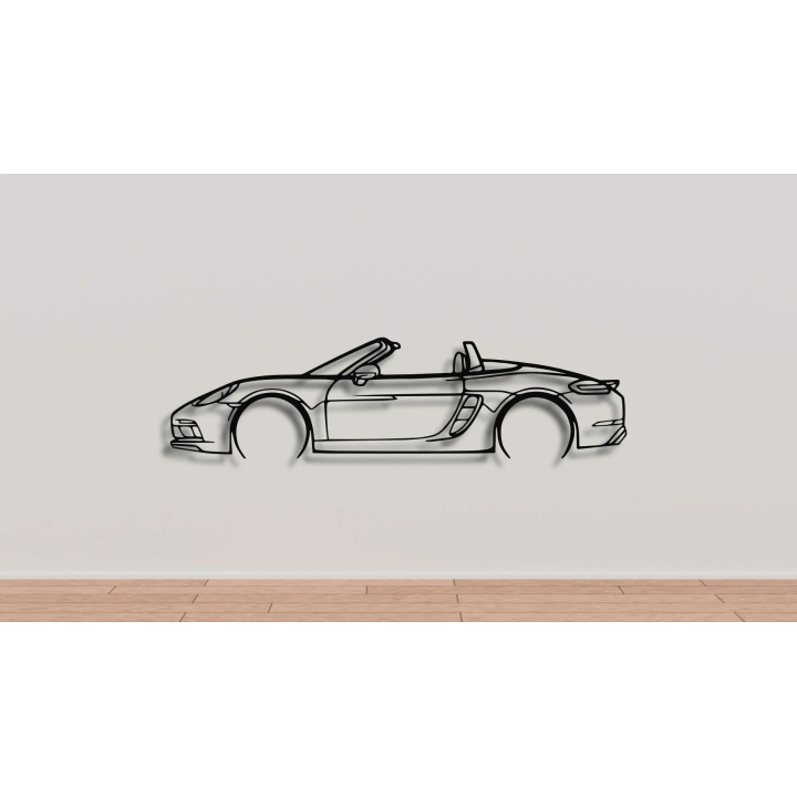 Porsche 718 Boxter GTS full silhouette