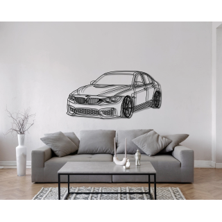 BMW M3 F80 angled silhouette