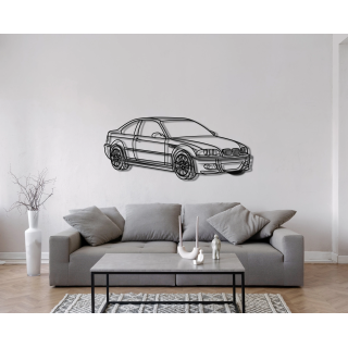 BMW M3 E46 angled silhouette