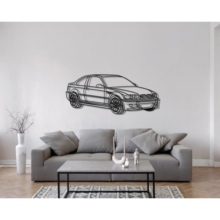 BMW M3 E46 angled silhouette