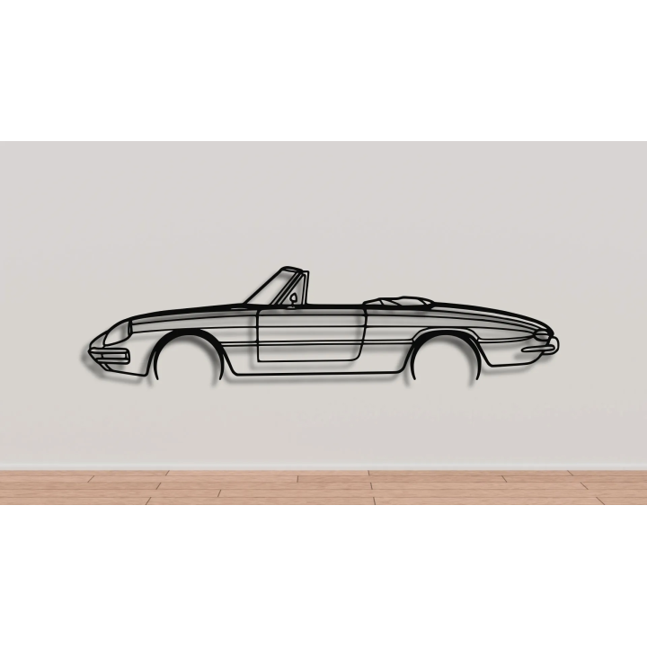 Alfa Romeo Giulia Spider full silhouette