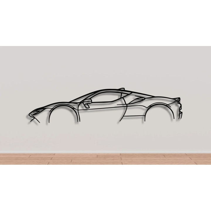 Ferrari SF90 simple silhouette