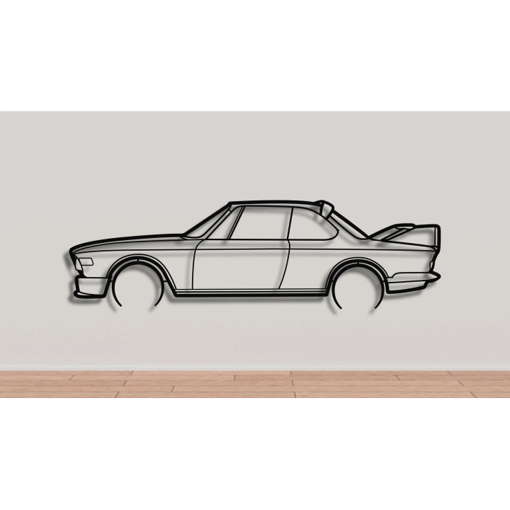 BMW CSL full silhouette