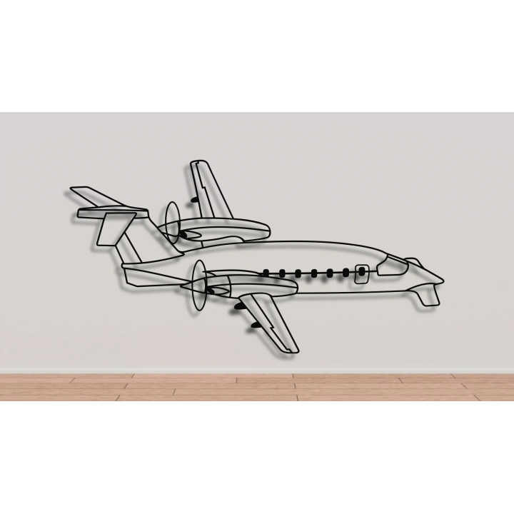 Piaggio P180 silhouette