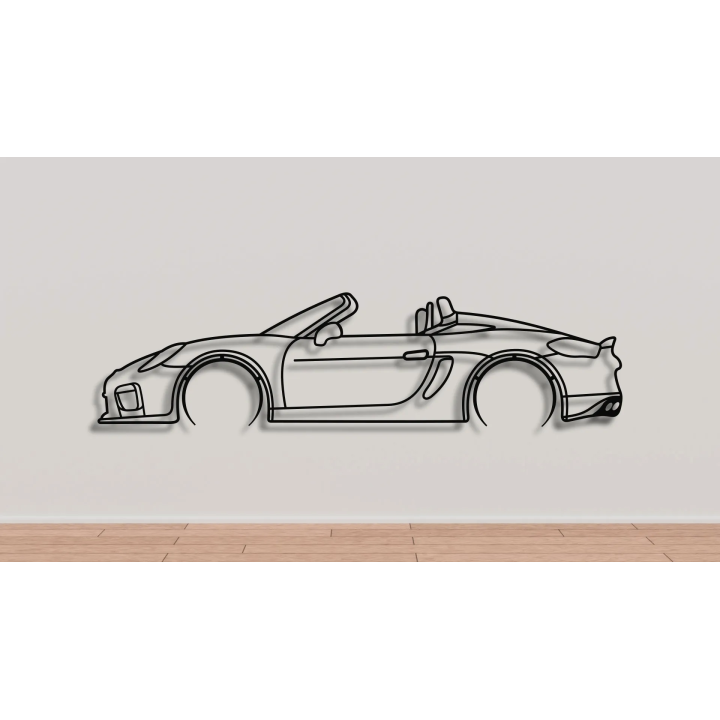 Porsche 981 spyder full silhouette