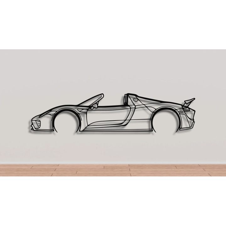 Porsche 918 Spyder full silhouette