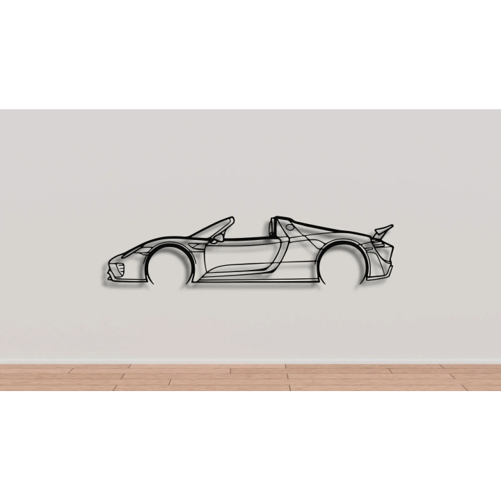 Porsche 918 Spyder full silhouette