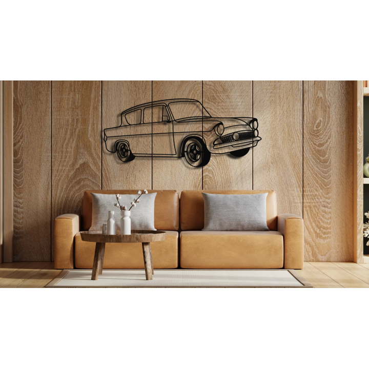 Ford Anglia angled silhouette