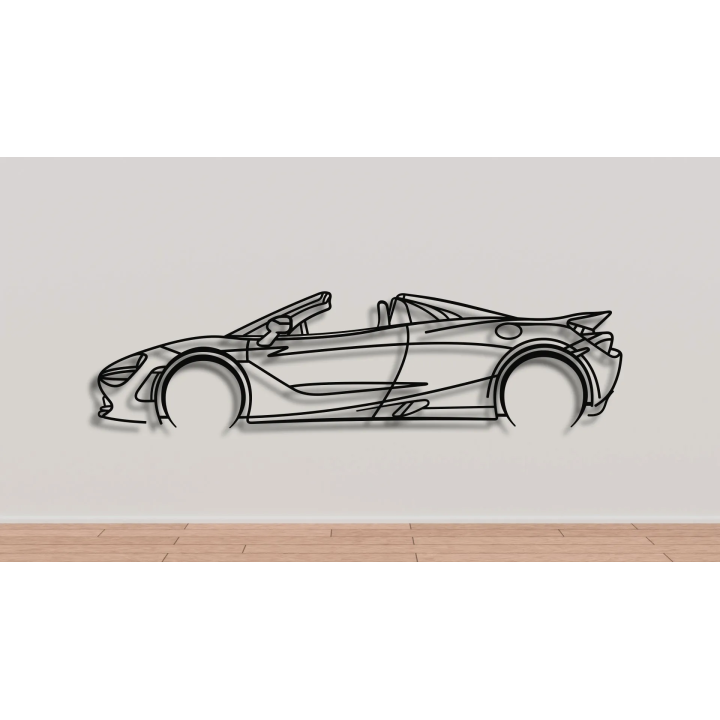 McLaren 720 Spyder full silhouette