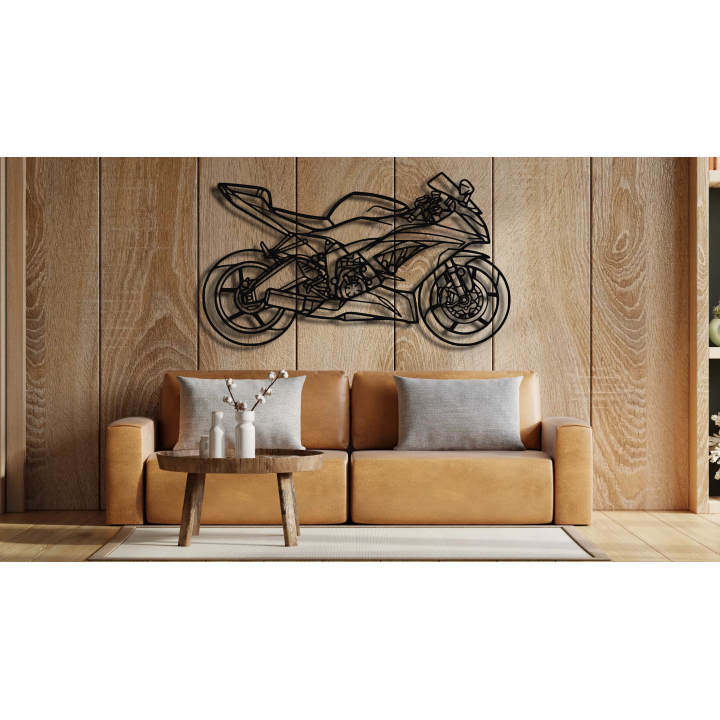 Kawasaki Ninja ZX 6R 2013 full silhouette