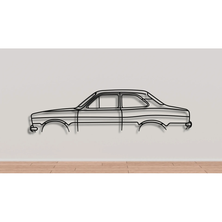 Ford Escort Mk1 simple silhouette