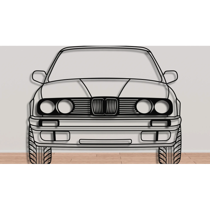 BMW E30 front cortensteel sign