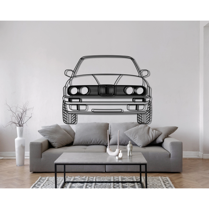 BMW E30 front cortensteel sign