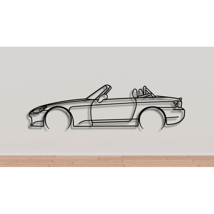 Honda S2000 cabrio full silhouette