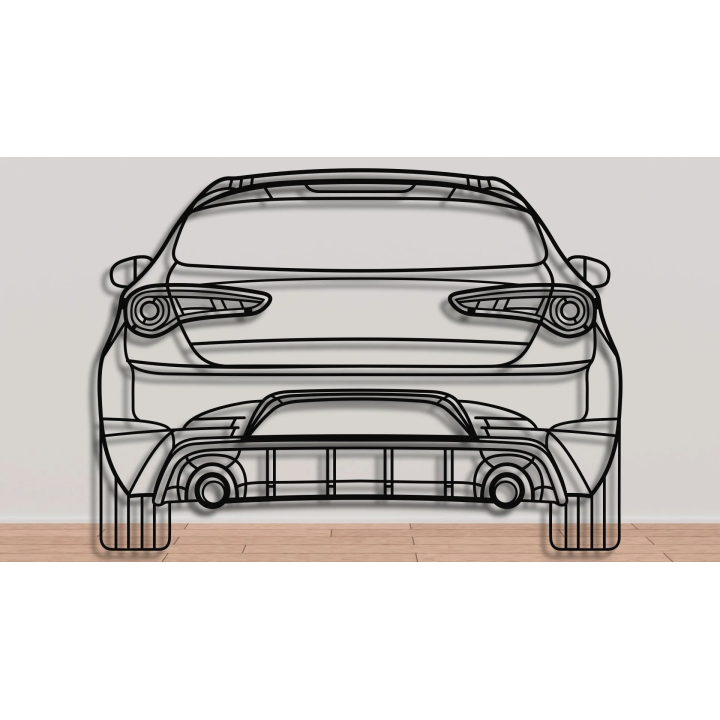 Alfa Romeo Giulia rear silhouette