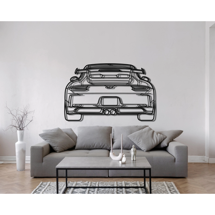 Porsche 911 991 GT3 rear silhouette
