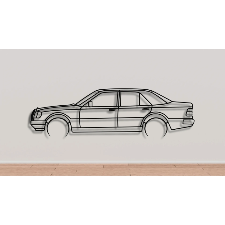 Mercedes W124 wagon full silhouette