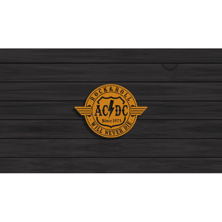 AC-DC cortensteel sign
