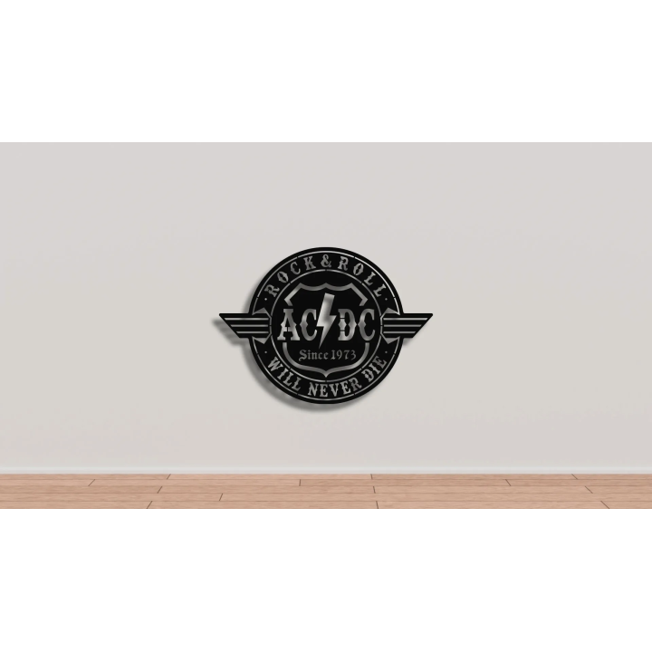 AC-DC cortensteel sign