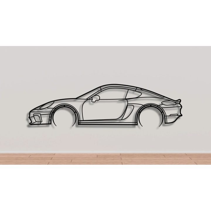 Porsche 718 Cayman full silhouette