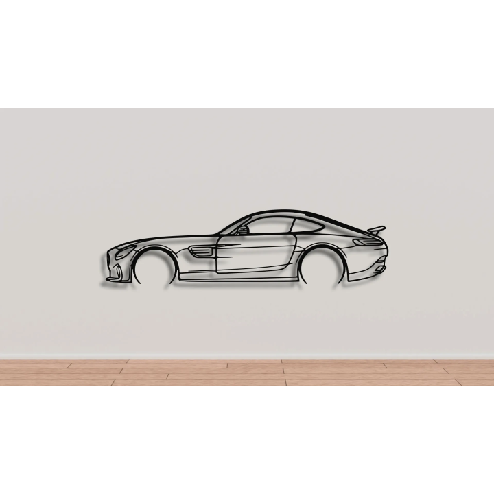 Mercedes AMG GTS full silhouette