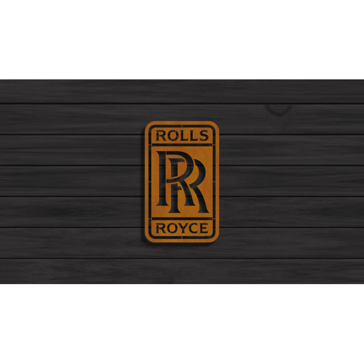 Rolls Royce cortensteel sign