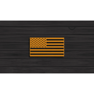 US Flag cortensteel sign