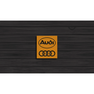 Audi square cortensteel sign