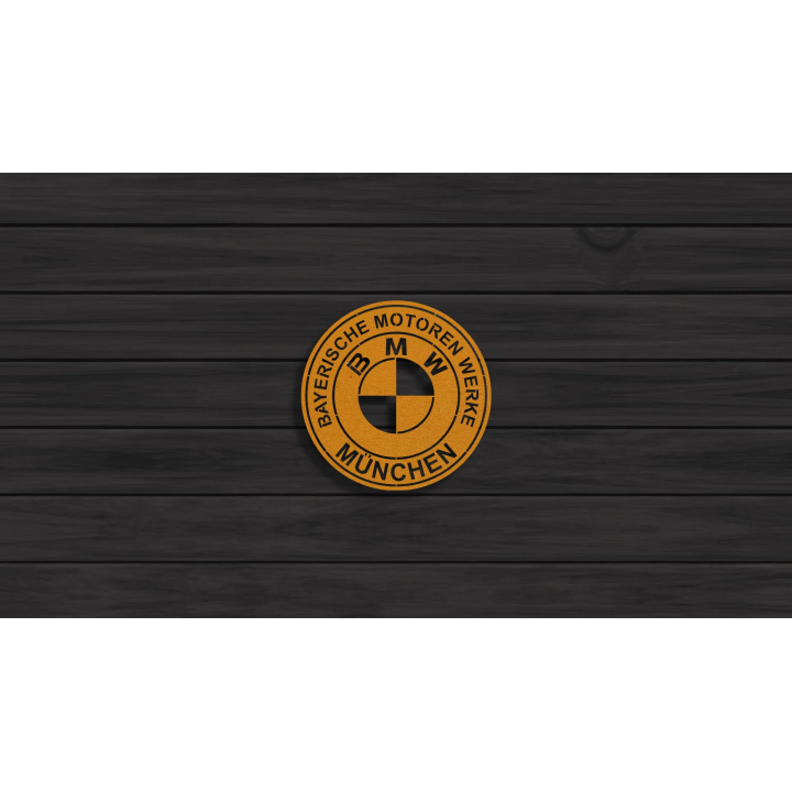 BMW Munchen cortensteel sign