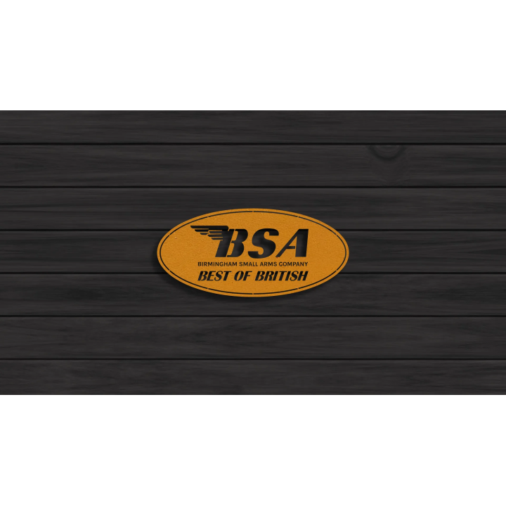 BSA oval cortensteel sign