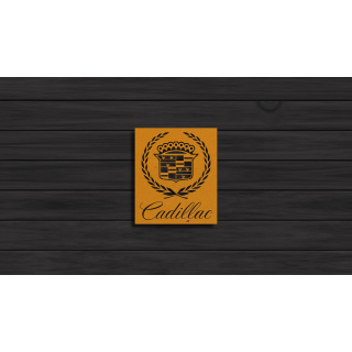 Cadillac rectangle cortensteel sign
