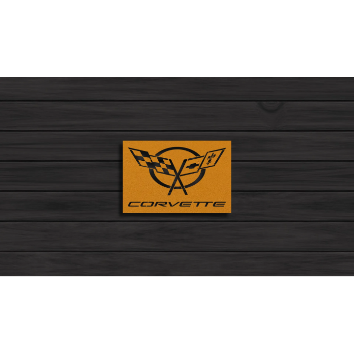 Chevrolet Corvette cortensteel sign